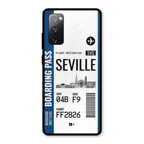 Seville Boarding Pass Metal Back Case for Galaxy S20 FE 5G