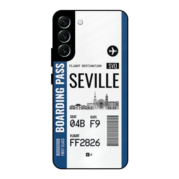 Seville Boarding Pass Metal Back Case for Galaxy S22 Plus 5G