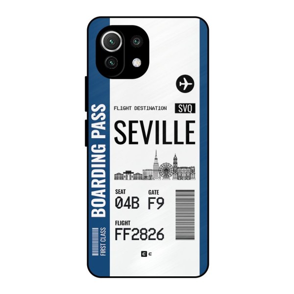 Seville Boarding Pass Metal Back Case for Mi 11 Lite