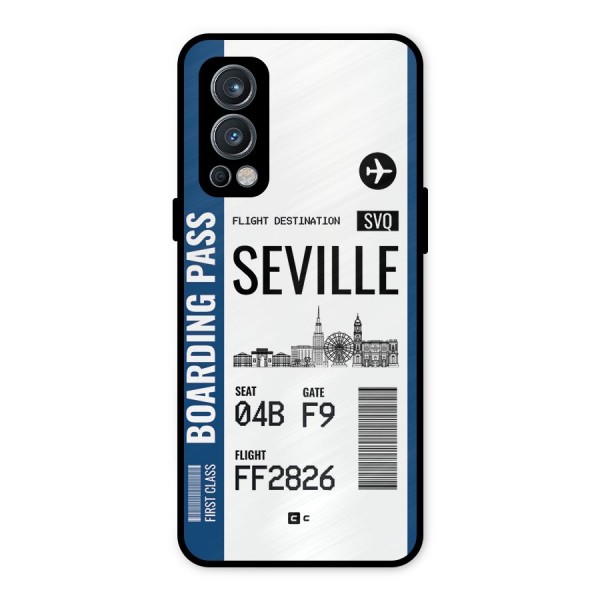 Seville Boarding Pass Metal Back Case for OnePlus Nord 2 5G