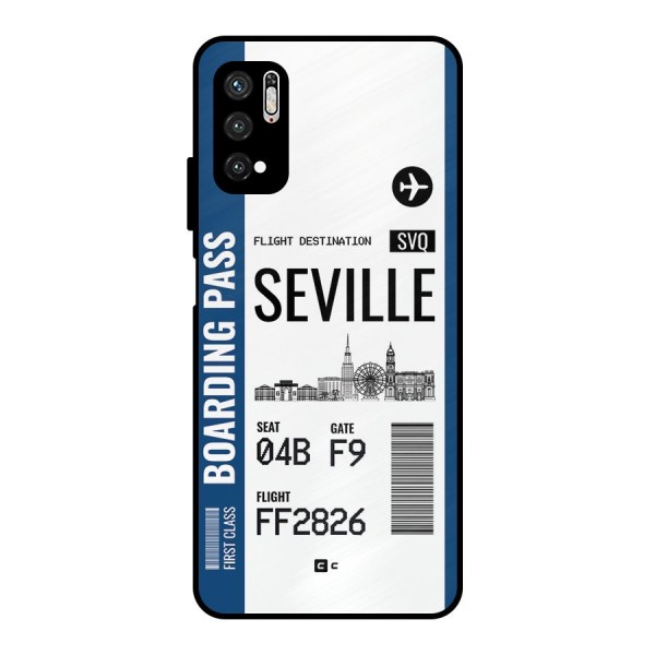 Seville Boarding Pass Metal Back Case for Poco M3 Pro 5G