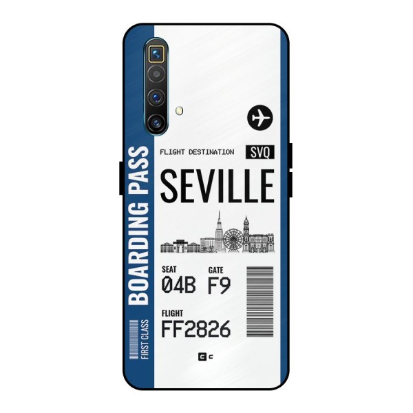 Seville Boarding Pass Metal Back Case for Realme X3