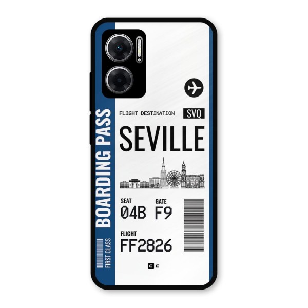 Seville Boarding Pass Metal Back Case for Redmi 11 Prime 5G