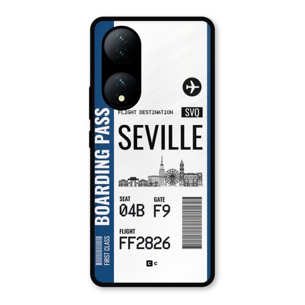 Seville Boarding Pass Metal Back Case for Vivo Y100
