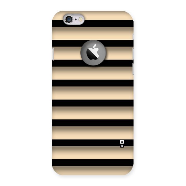 Shadow Stripes Back Case for iPhone 6 Logo Cut