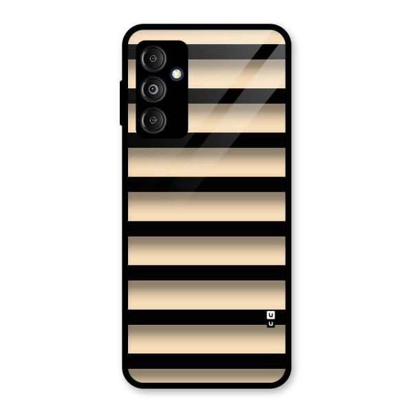 Shadow Stripes Glass Back Case for Galaxy M14 5G