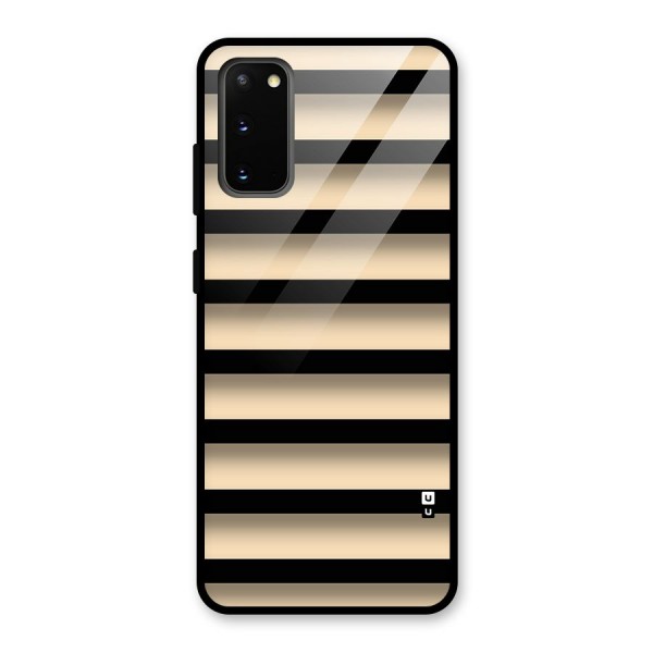 Shadow Stripes Glass Back Case for Galaxy S20
