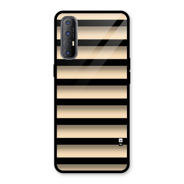 Shadow Stripes Glass Back Case for Oppo Reno3 Pro