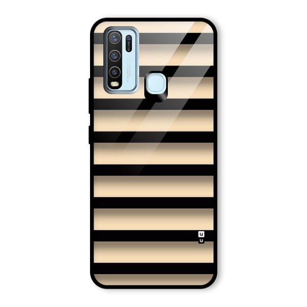 Shadow Stripes Glass Back Case for Vivo Y30