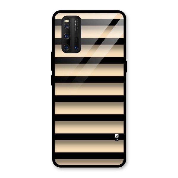 Shadow Stripes Glass Back Case for Vivo iQOO 3