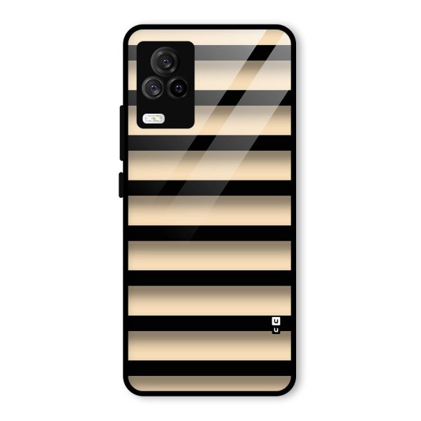 Shadow Stripes Glass Back Case for Vivo iQOO 7 Legend 5G