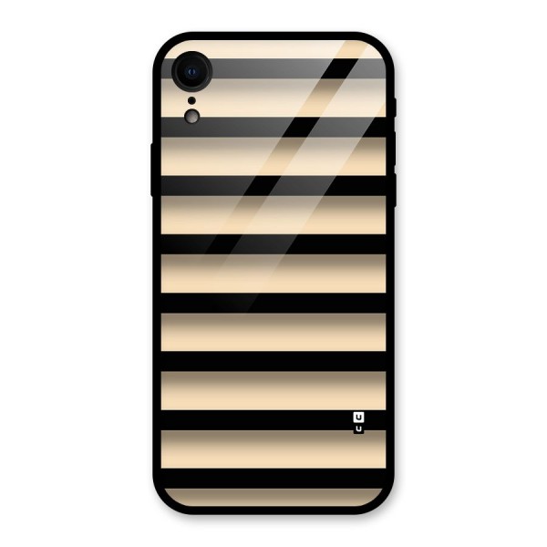 Shadow Stripes Glass Back Case for iPhone XR