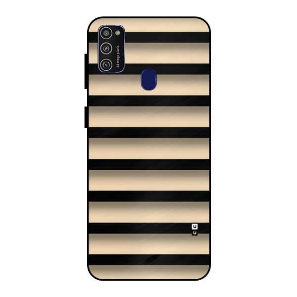 Shadow Stripes Metal Back Case for Galaxy M30s