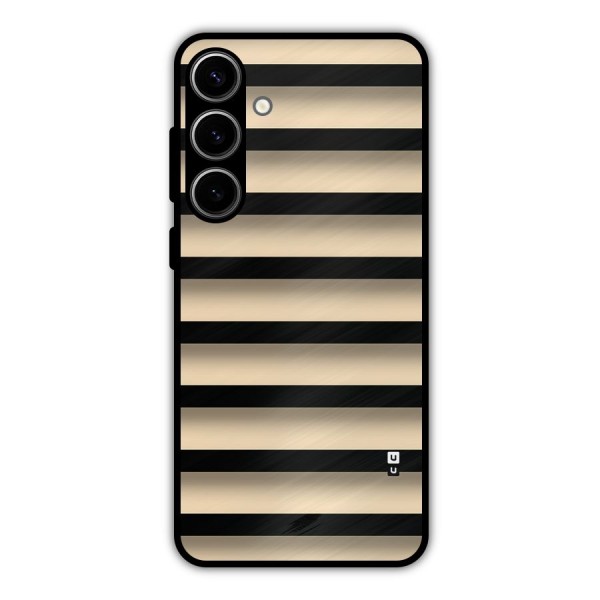 Shadow Stripes Metal Back Case for Galaxy S24 Plus