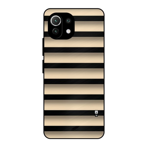 Shadow Stripes Metal Back Case for Mi 11 Lite
