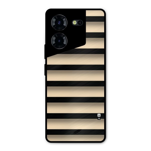 Shadow Stripes Metal Back Case for Tecno Pova 5 Pro 5G