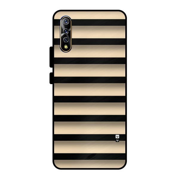 Shadow Stripes Metal Back Case for Vivo S1
