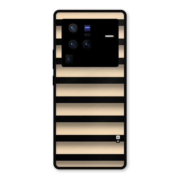 Shadow Stripes Metal Back Case for Vivo X80 Pro