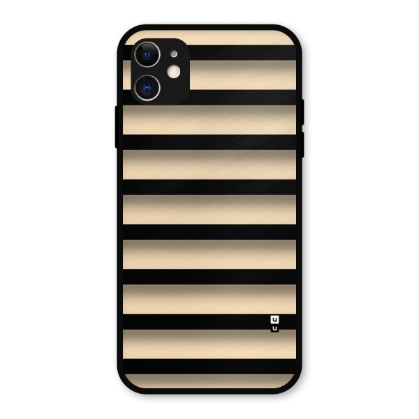 Shadow Stripes Metal Back Case for iPhone 11