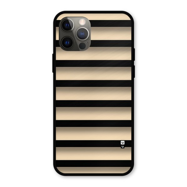 Shadow Stripes Metal Back Case for iPhone 12 Pro