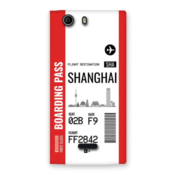 Shanghai Boarding Pass Back Case for Canvas Nitro 2 E311