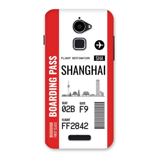 Shanghai Boarding Pass Back Case for Coolpad Note 3 Lite
