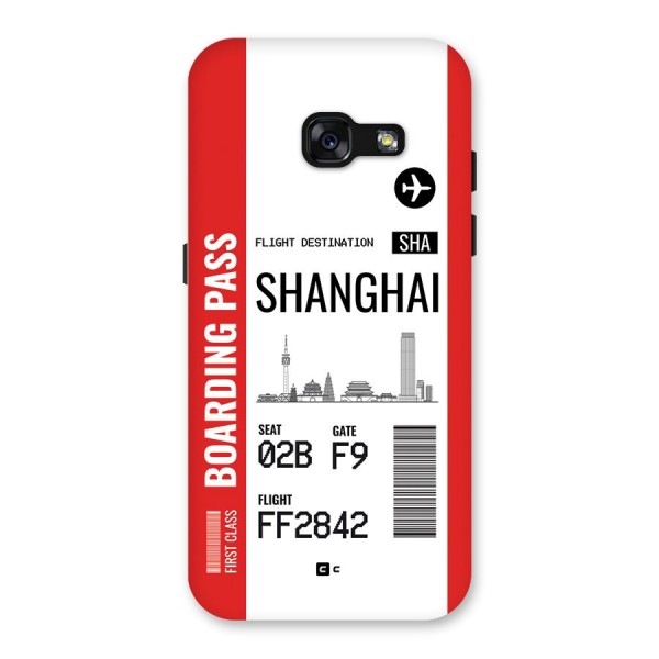 Shanghai Boarding Pass Back Case for Galaxy A3 (2017)