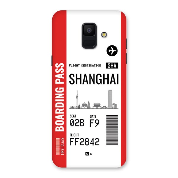 Shanghai Boarding Pass Back Case for Galaxy A6 (2018)