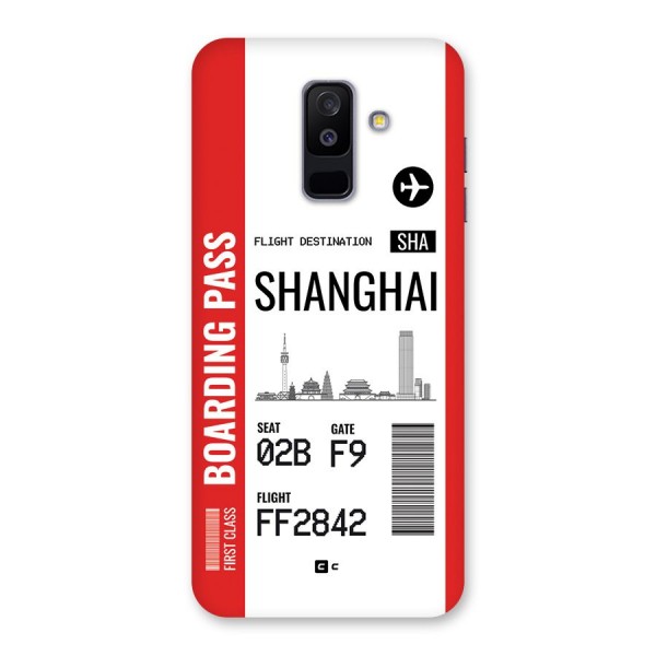 Shanghai Boarding Pass Back Case for Galaxy A6 Plus