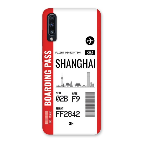 Shanghai Boarding Pass Back Case for Galaxy A70