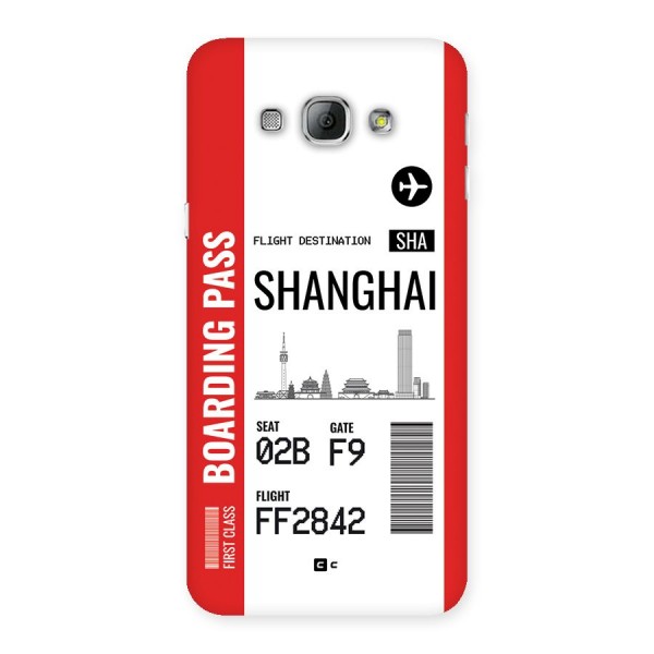 Shanghai Boarding Pass Back Case for Galaxy A8