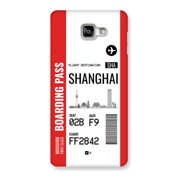 Shanghai Boarding Pass Back Case for Galaxy A9