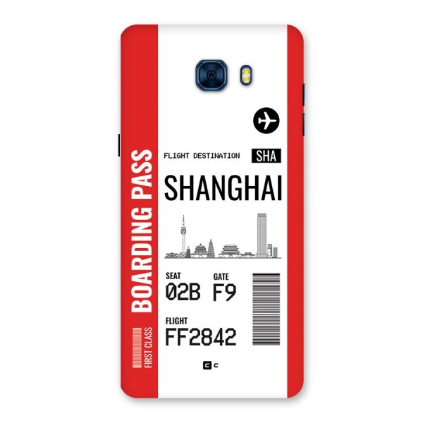 Shanghai Boarding Pass Back Case for Galaxy C7 Pro