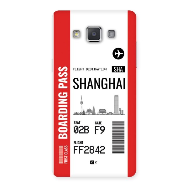 Shanghai Boarding Pass Back Case for Galaxy Grand 3