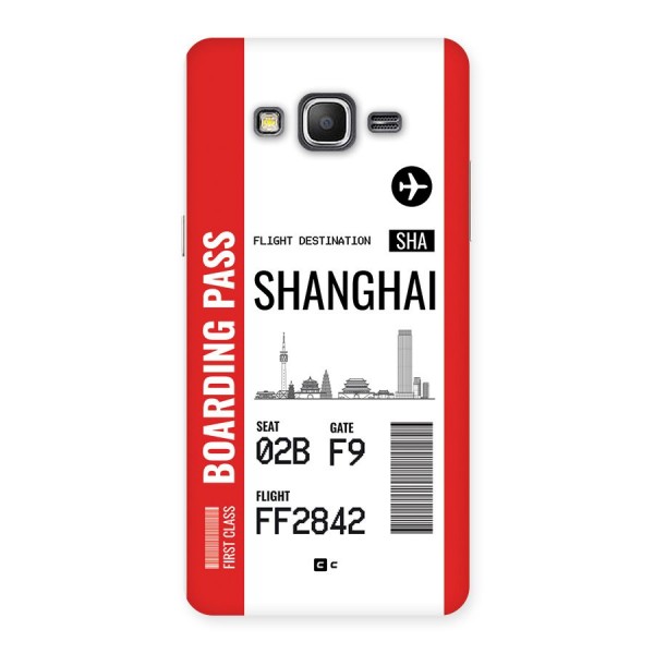 Shanghai Boarding Pass Back Case for Galaxy Grand Prime