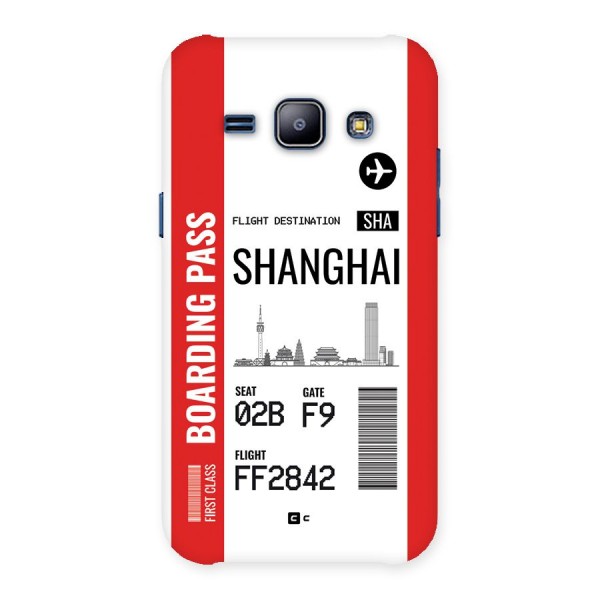Shanghai Boarding Pass Back Case for Galaxy J1