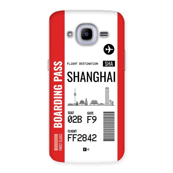 Shanghai Boarding Pass Back Case for Galaxy J2 2016