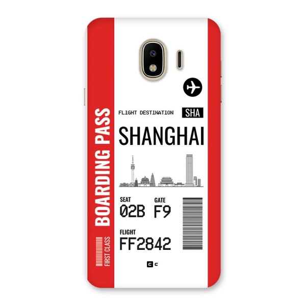 Shanghai Boarding Pass Back Case for Galaxy J4