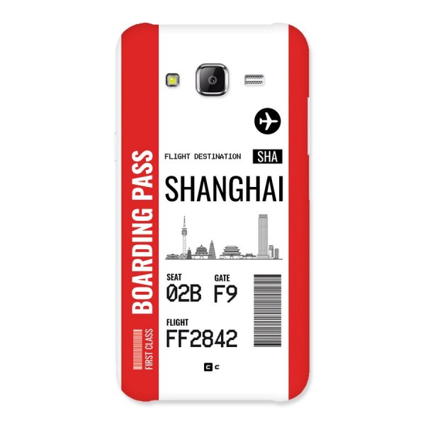Shanghai Boarding Pass Back Case for Galaxy J5
