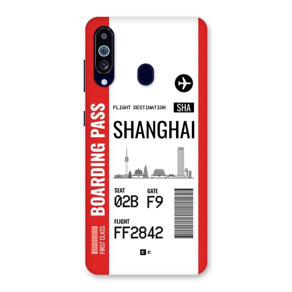Shanghai Boarding Pass Back Case for Galaxy M40