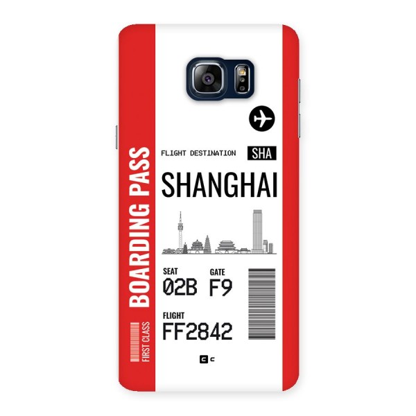 Shanghai Boarding Pass Back Case for Galaxy Note 5