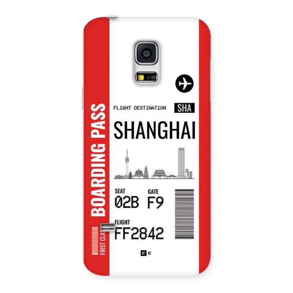 Shanghai Boarding Pass Back Case for Galaxy S5 Mini