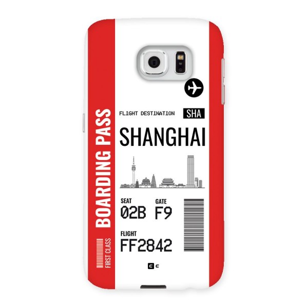 Shanghai Boarding Pass Back Case for Galaxy S6