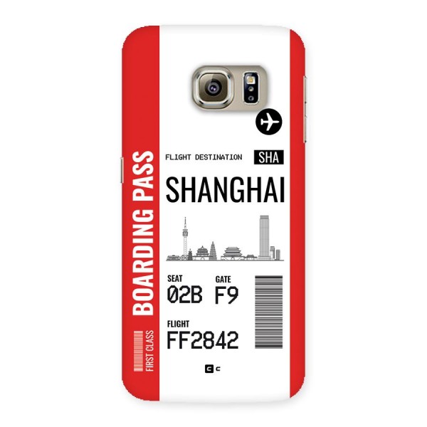 Shanghai Boarding Pass Back Case for Galaxy S6 edge