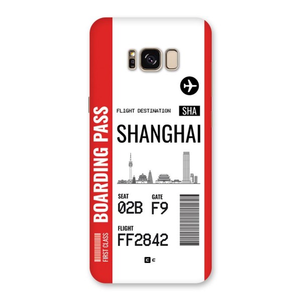 Shanghai Boarding Pass Back Case for Galaxy S8 Plus