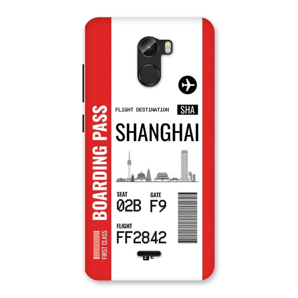 Shanghai Boarding Pass Back Case for Gionee X1