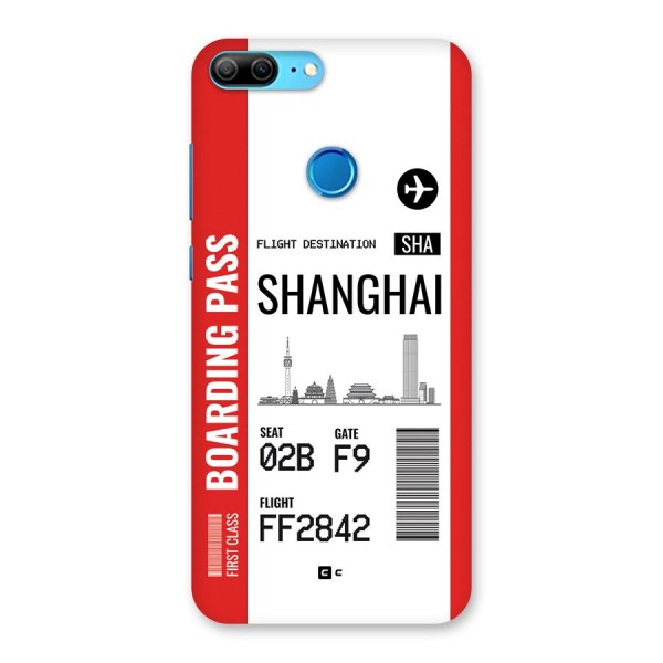 Shanghai Boarding Pass Back Case for Honor 9 Lite