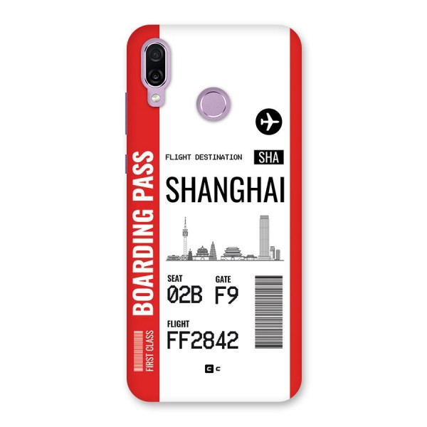Shanghai Boarding Pass Back Case for Honor Play