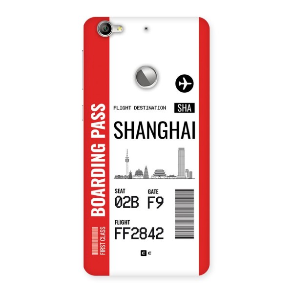 Shanghai Boarding Pass Back Case for Le 1S