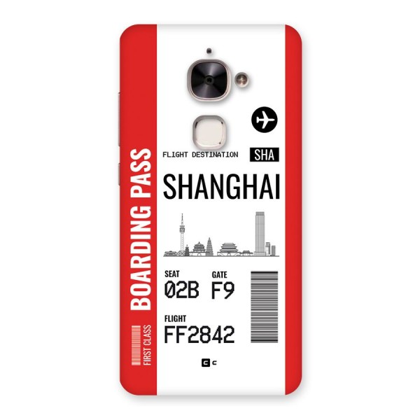 Shanghai Boarding Pass Back Case for Le 2